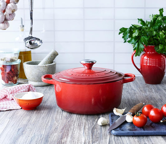 LE CREUSET 3PC CAST IRON COOKWARE